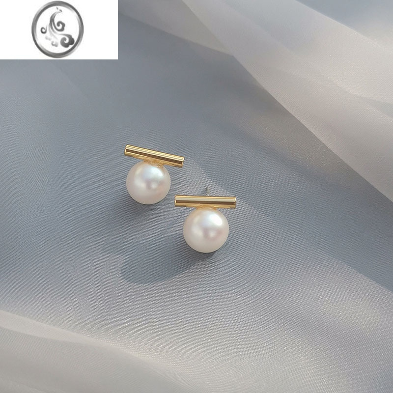 jimi耳环轻奢高级感小众设计珍珠耳饰女2023新款银银耳钉闺蜜礼物