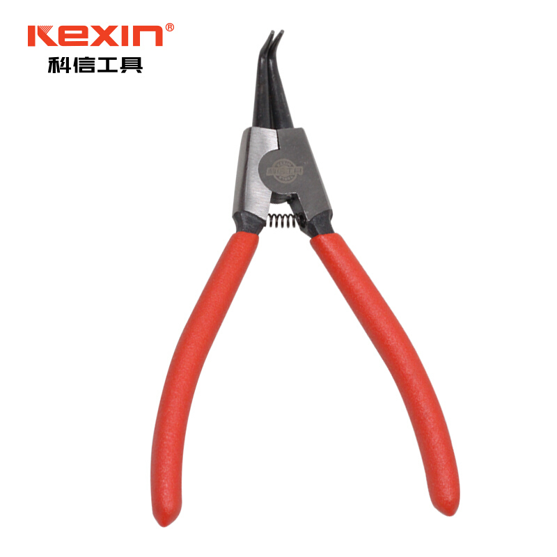 科信(kexin)7英寸外卡轴用弯口卡簧钳 挡圈钳 弹簧钳 KX140074