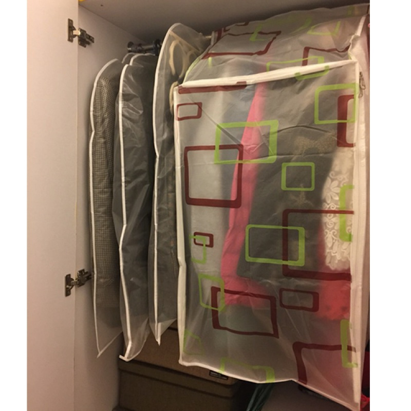 家用挂式衣物防尘罩挂衣服袋子 牛津布衣服罩透明 防水防潮塑料袋