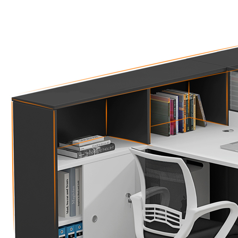 臻远 GWB-003 职员办公桌屏风办公桌电脑桌隔断卡座 F型三人位可定制高清大图