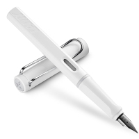凌美(LAMY)Safari狩猎者钢笔墨水商务套装白色F尖