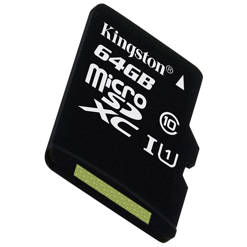 金士顿(Kingston)64GB 80MB/s TF(Micro SD)Class10 UHS-I防水抗震高速存储卡