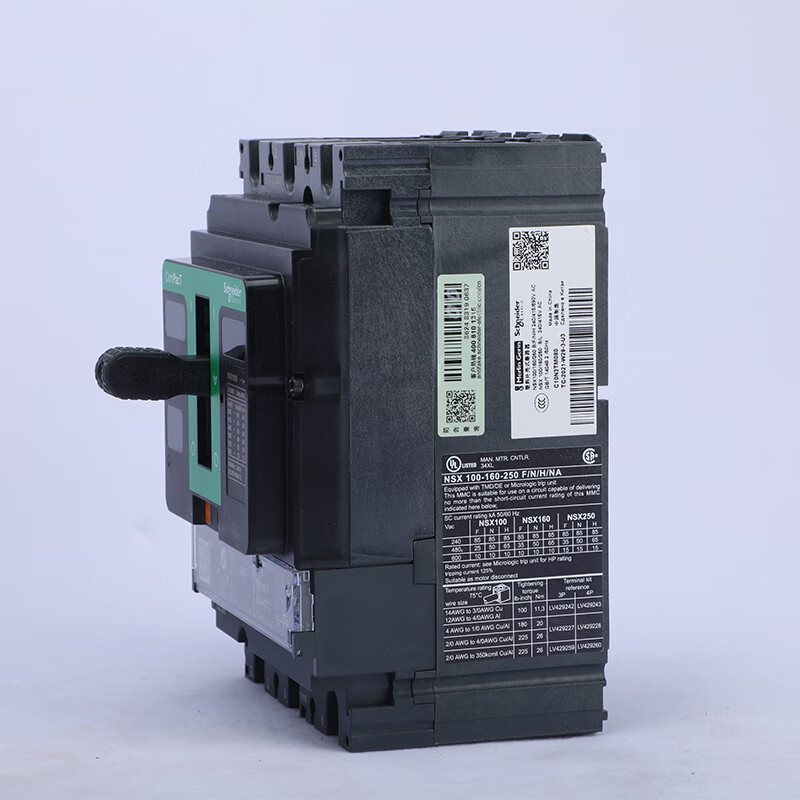 塑壳控制器带漏电保护开关NSX升级款VIGINSX160FMH MIC2.2 160A 4P4D 固定式前接线 个高清大图