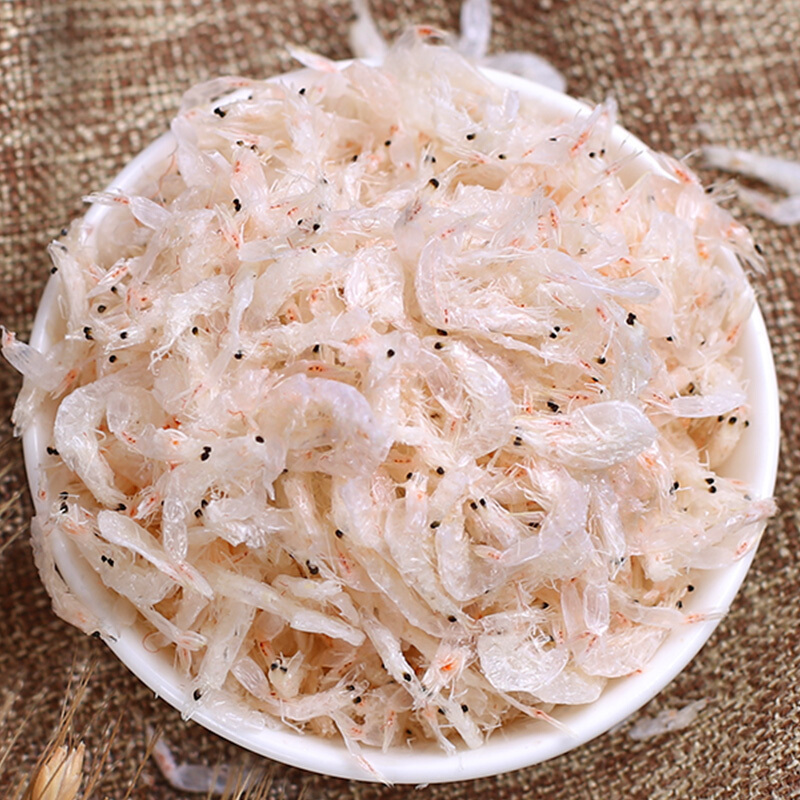 良时海虾皮110g袋大连淡干小虾米虾干国产海鲜海产干货速食蛋汤食材