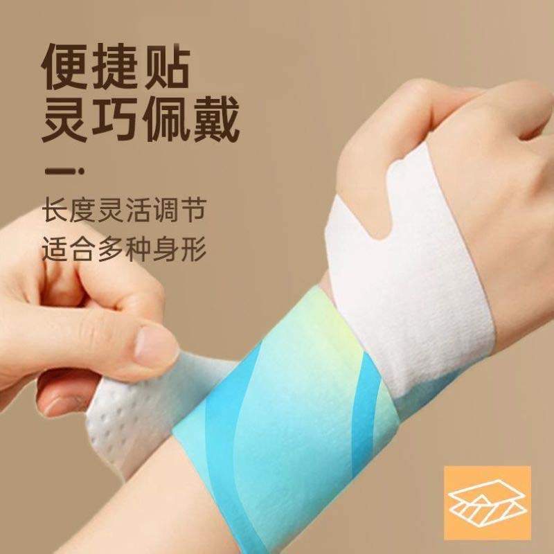 海氏海诺 6袋/包三段式发热蒸汽手腕带腕部酸疼舒缓热敷护腕带自发热手腕保暖带高清大图