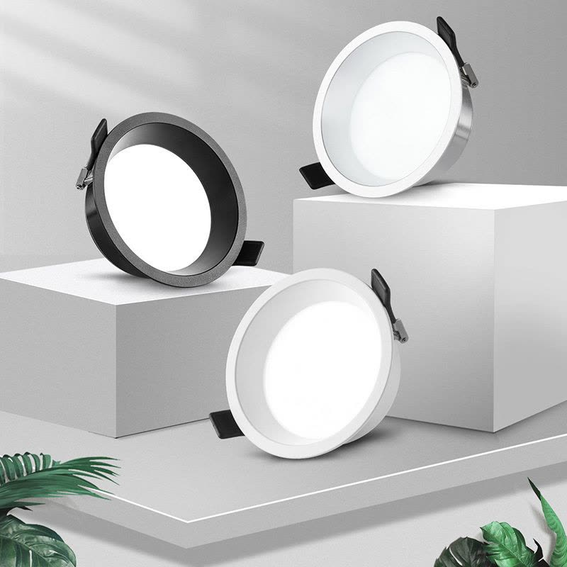 雷士照明led嵌入式防眩筒灯射灯窄边过道灯深杯客厅无主灯天花灯66图片