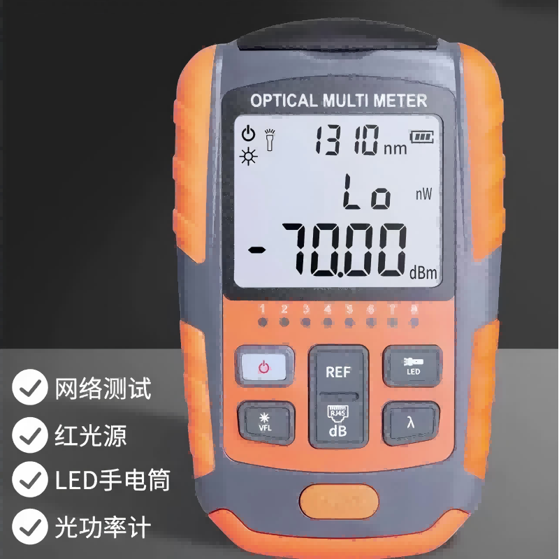 铁恒源光功率计高精度智能显示便携式设计专业级测量工具