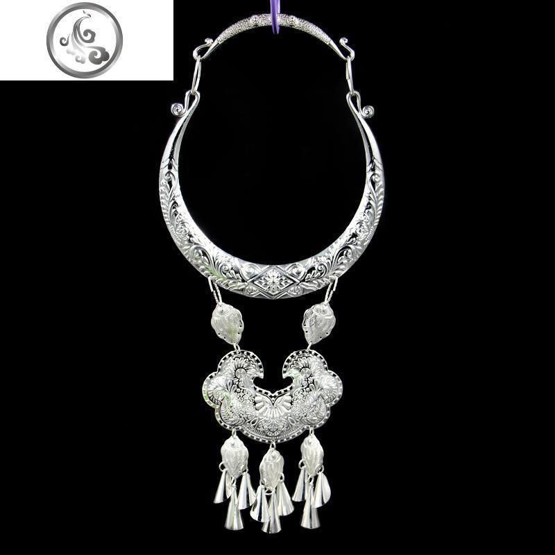 妈汝苗族银饰项圈脖圈颈圈项链压领挂饰少数民族服装