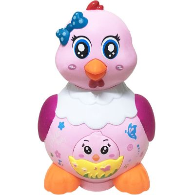 电动会生下蛋小鸡儿童益智玩具小动物音乐男孩宝宝玩具小母鸡