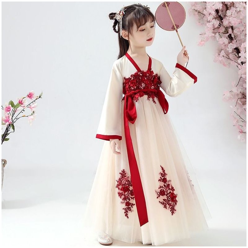 儿童汉服女童古装衣服春夏装中国风仙女裙唐装仙服装古装裙套装