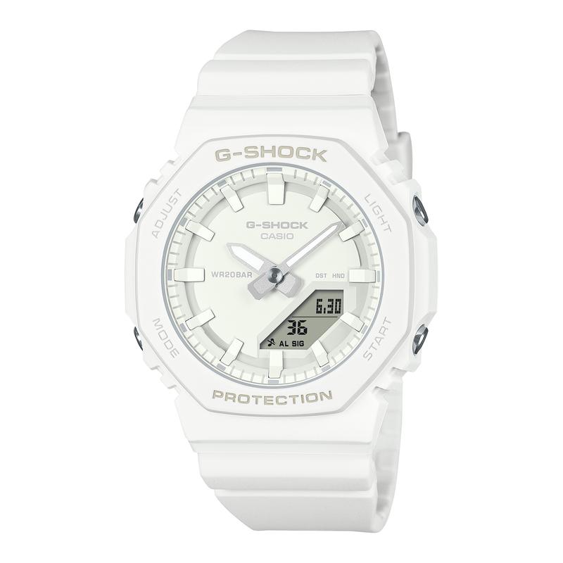 卡西欧(CASIO)GShock经典小白表时尚石英表男女款小手腕专用耐用防水