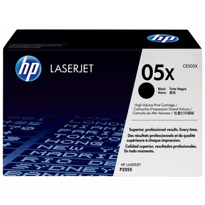 惠普（HP）CE505X 大容量黑色硒鼓 05X (适用LaserJet P2055d/n/x P2030) 【CE505X(05X)/黑色6500页】
