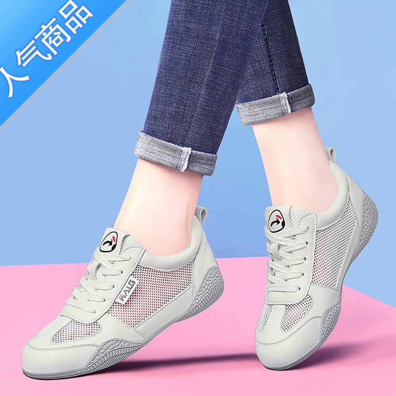 SUNTEK软底网面透气轻便小白鞋网鞋女2023春夏季薄款运动跑步休闲鞋高清大图