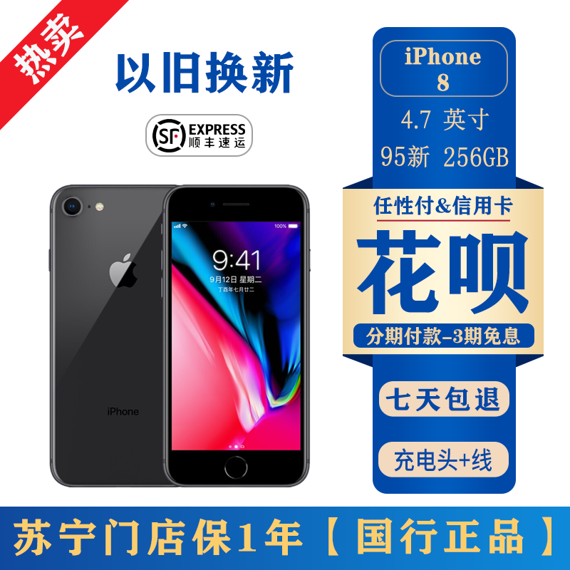 二手 Apple/苹果 iPhone 8-256G 手机 国行全网通 95新