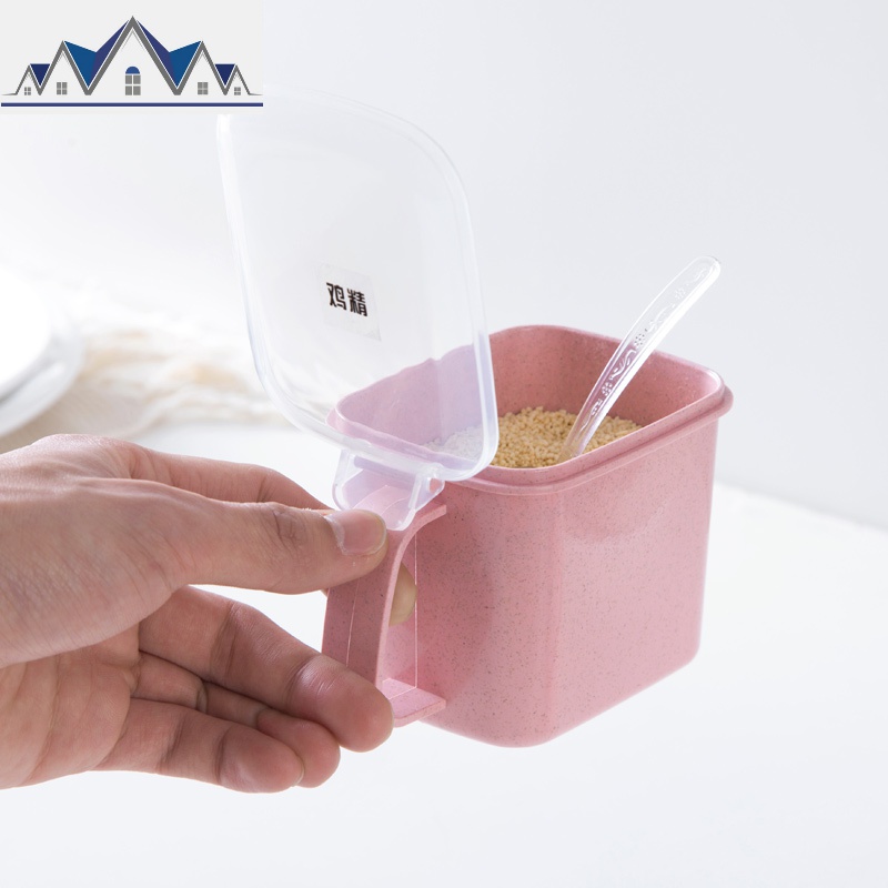 麦香调味盒塑料调味罐套装 厨房家用盐罐创意调料盒调料罐 三维工匠收纳盒高清大图
