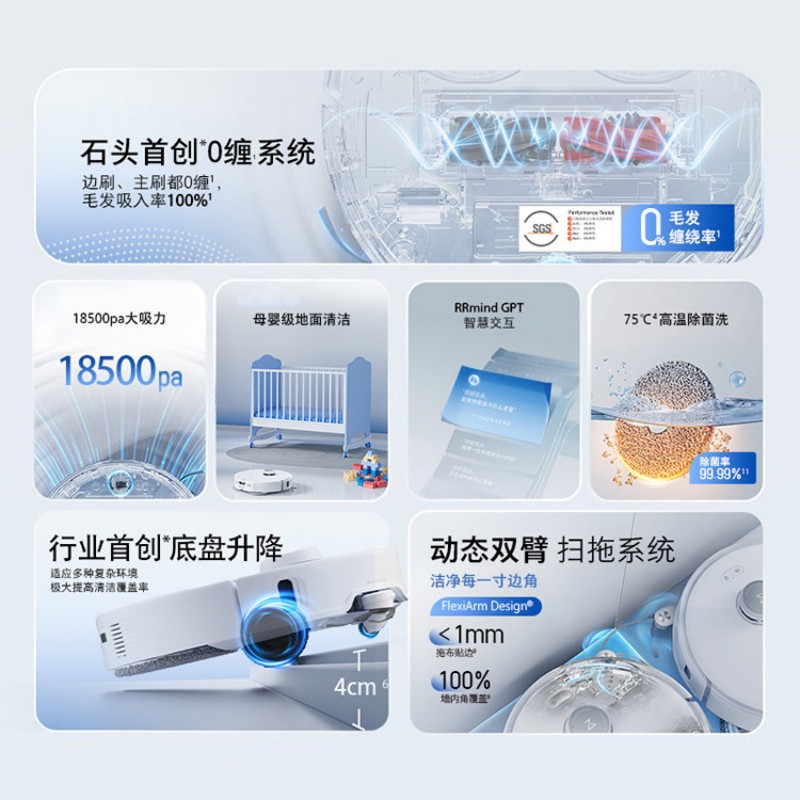 石头扫地机器人P20官方标配水箱版高清大图