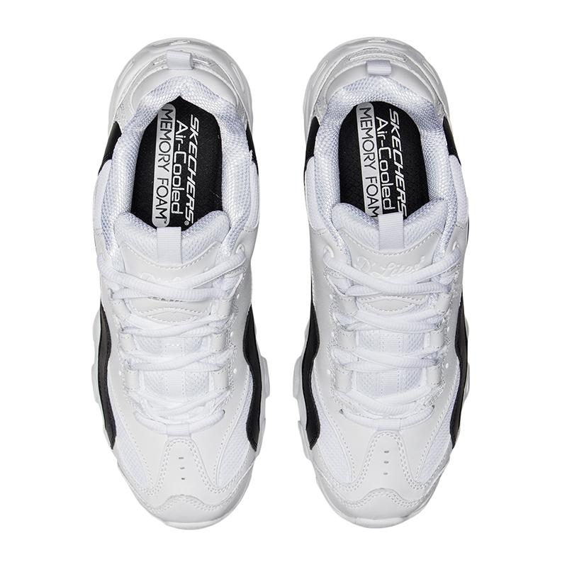 斯凯奇 Skechers D’LITES系列 熊猫鞋 女子休闲鞋 88888001-WBK