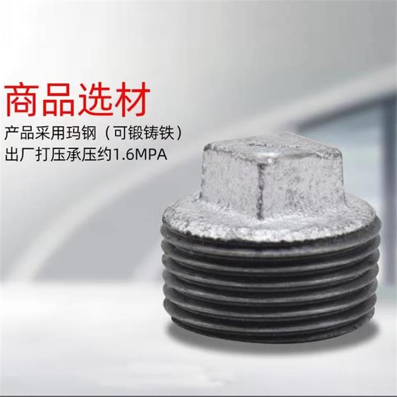 伟鹏双兴 镀锌外丝堵头丝扣管堵 DN80[3寸] 个高清大图