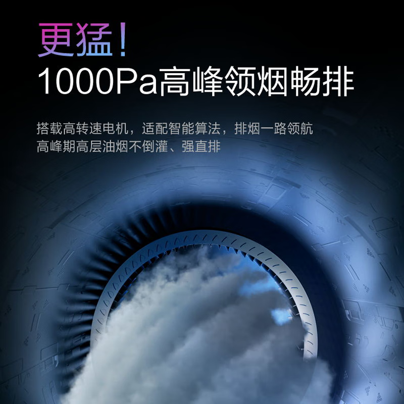 万和(Vanward)抽油烟机25立方1000Pa超薄全面屏智旋洗挥手智控 CXW-200-WB865高清大图
