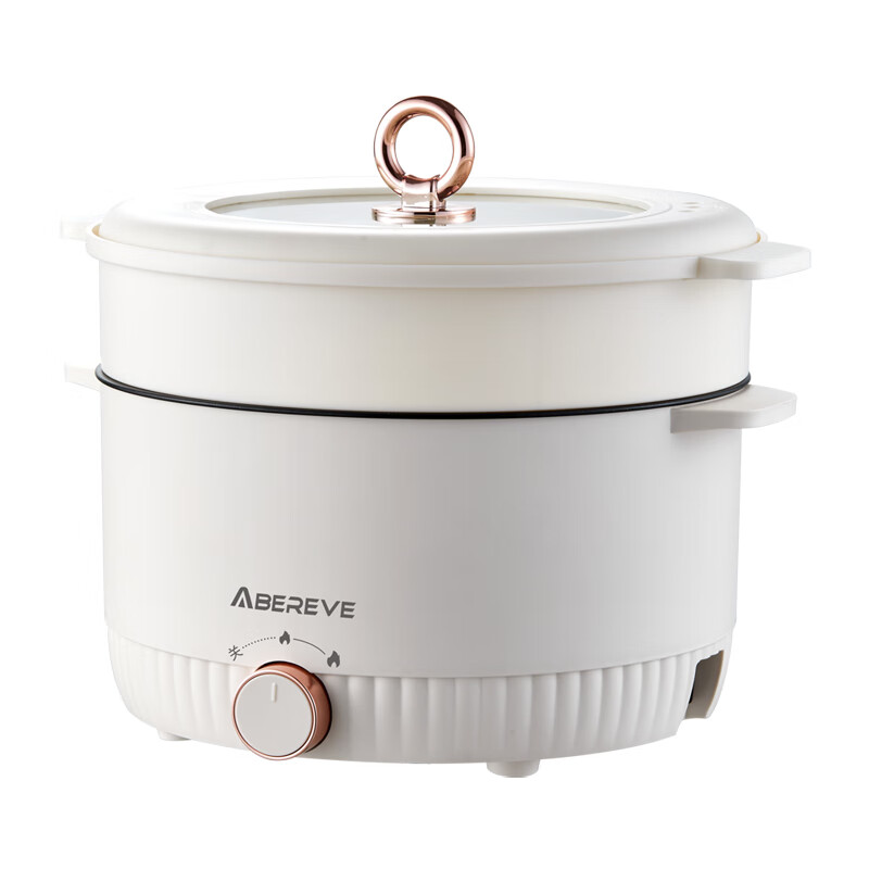 HG 5升大容量电火锅机械控温不锈钢内锅1350瓦高效节能高清大图