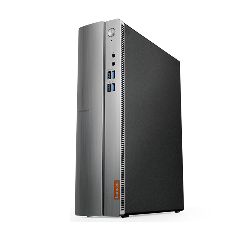 联想(Lenovo)天逸510s台式电脑主机商用办公(I3-7100 4GB 1TB 7200转速 win10) 银黑