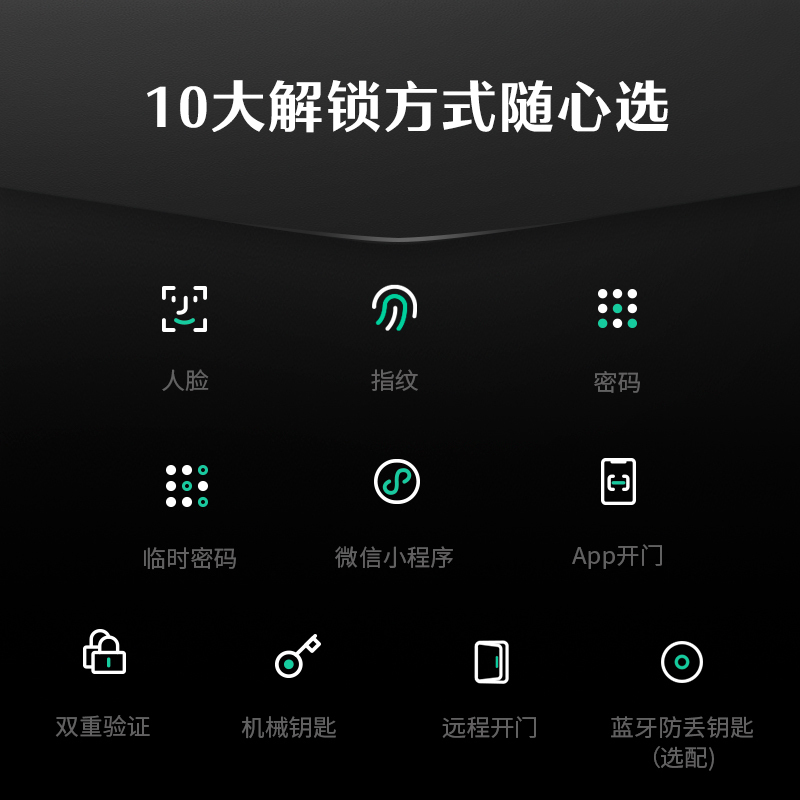 德施曼智能门锁人脸猫眼大屏密码锁指纹锁大圣Q5FPro(新性能版)高清大图