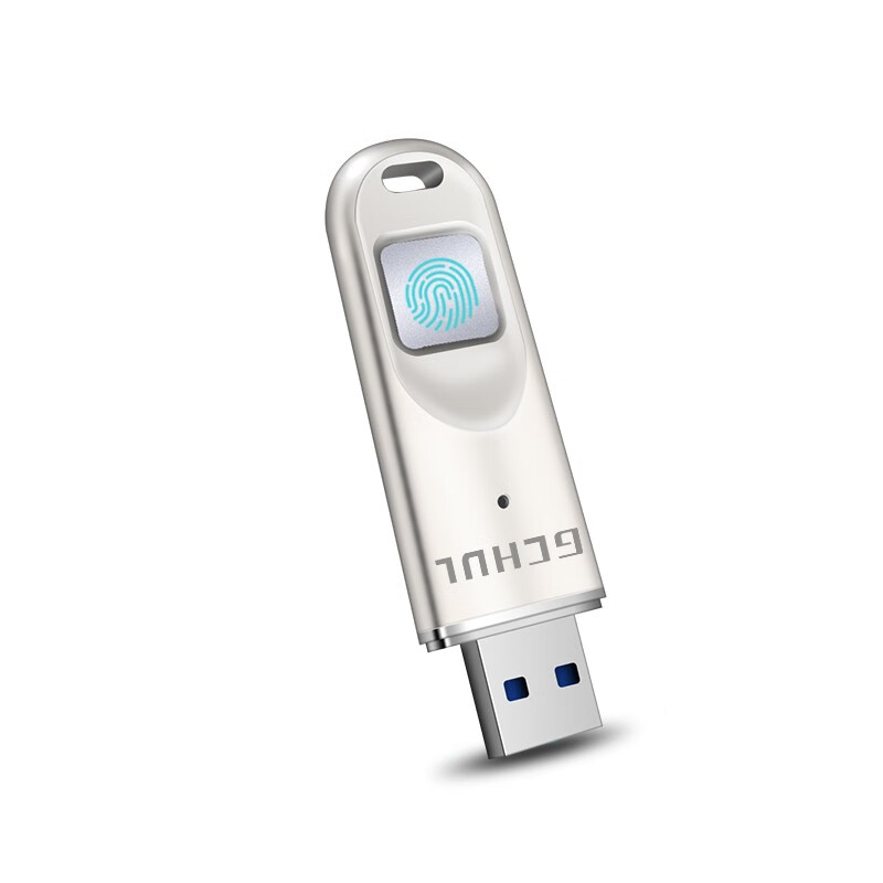 杰储(GCHUL) U110 32G USB3.0 指纹加密U盘 (计价单位:个) 银色高清大图