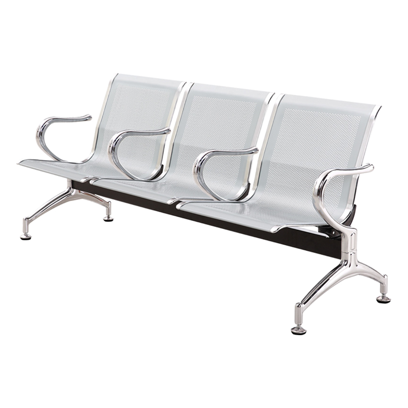 中豫鑫泽 ZYXZ5021030 连排椅机场椅公共座椅长椅等候椅 三人位银灰色高清大图