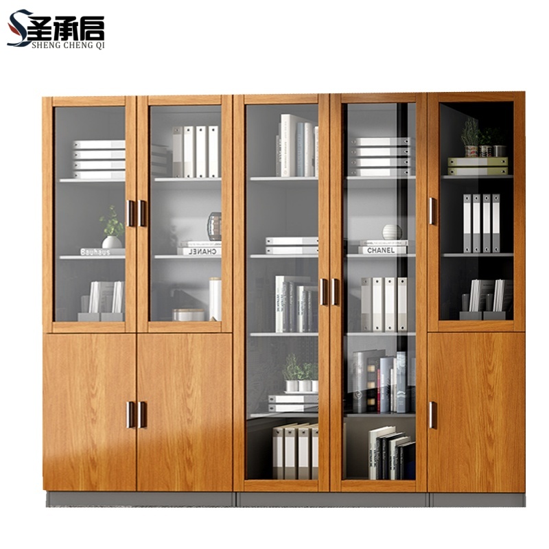 圣承启 落地书柜 组合台高清大图