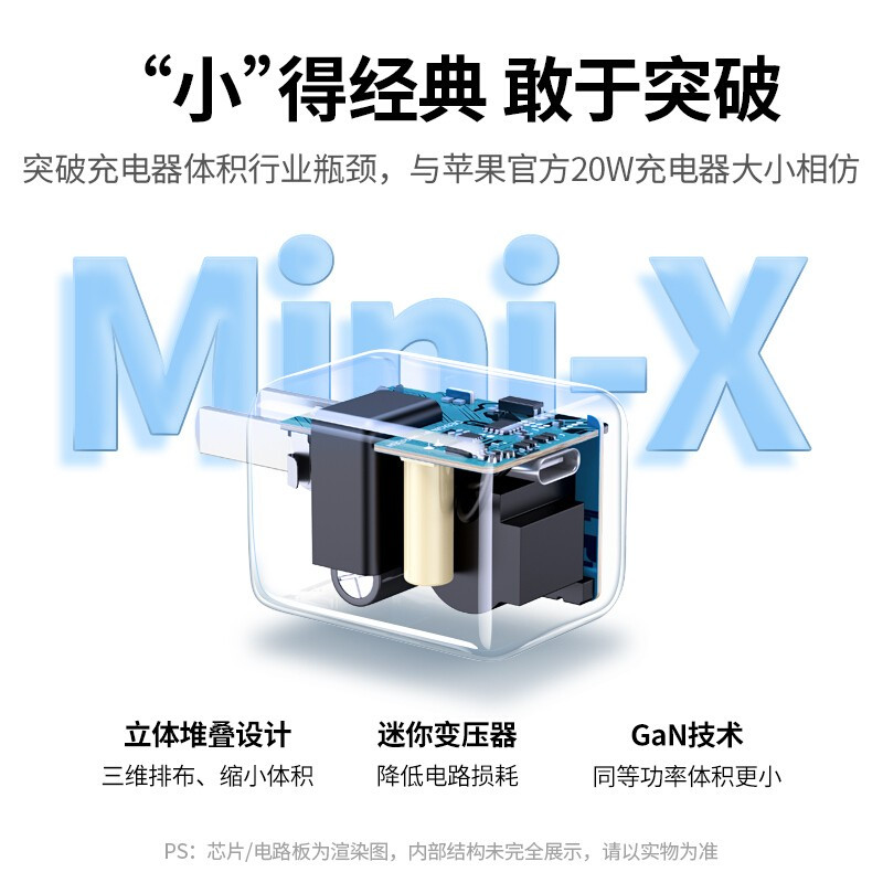 绿联 PD30W氮化镓GaN充电器20W 适用苹果快充iPhone13/12/11手机ipad平板 氮化镓充电器30W