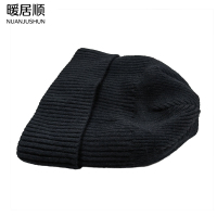 暖居顺 加绒护耳保暖针织帽 JS035 顶