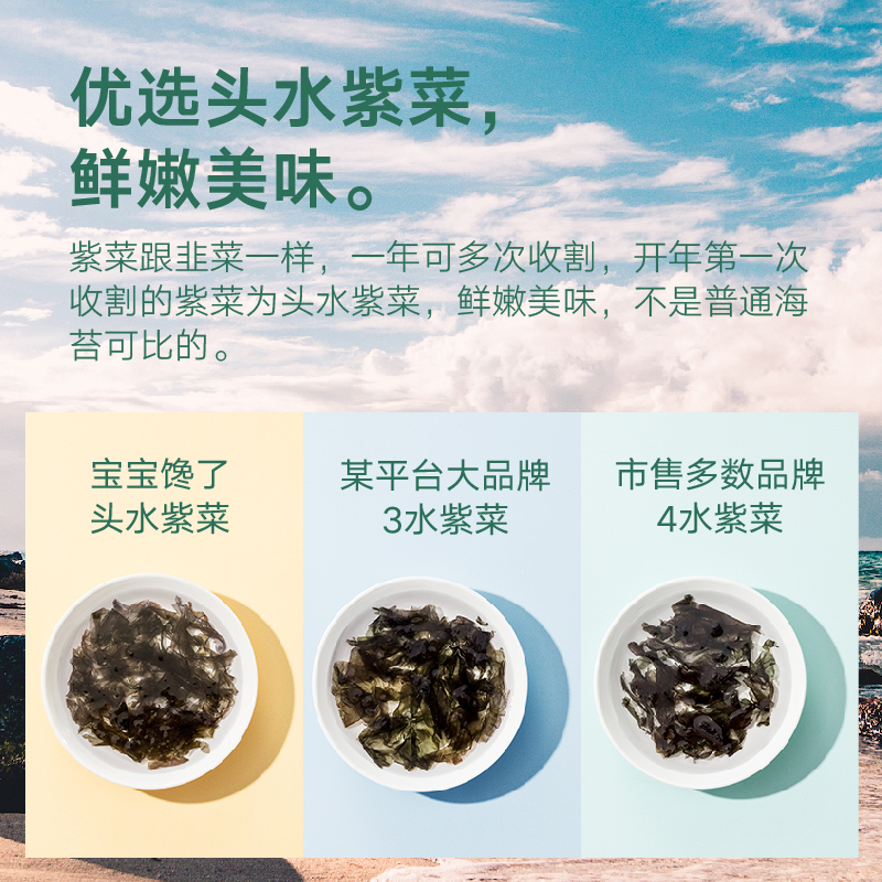 宝宝馋了 [预售付尾款]儿童孕妇零食海苔碎芝麻夹心脆六包装