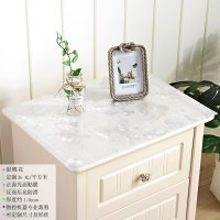 床头柜垫子防水防烫防油免洗透明桌垫pvc软玻璃桌布塑料台布胶垫 银蝶花 90*90cm