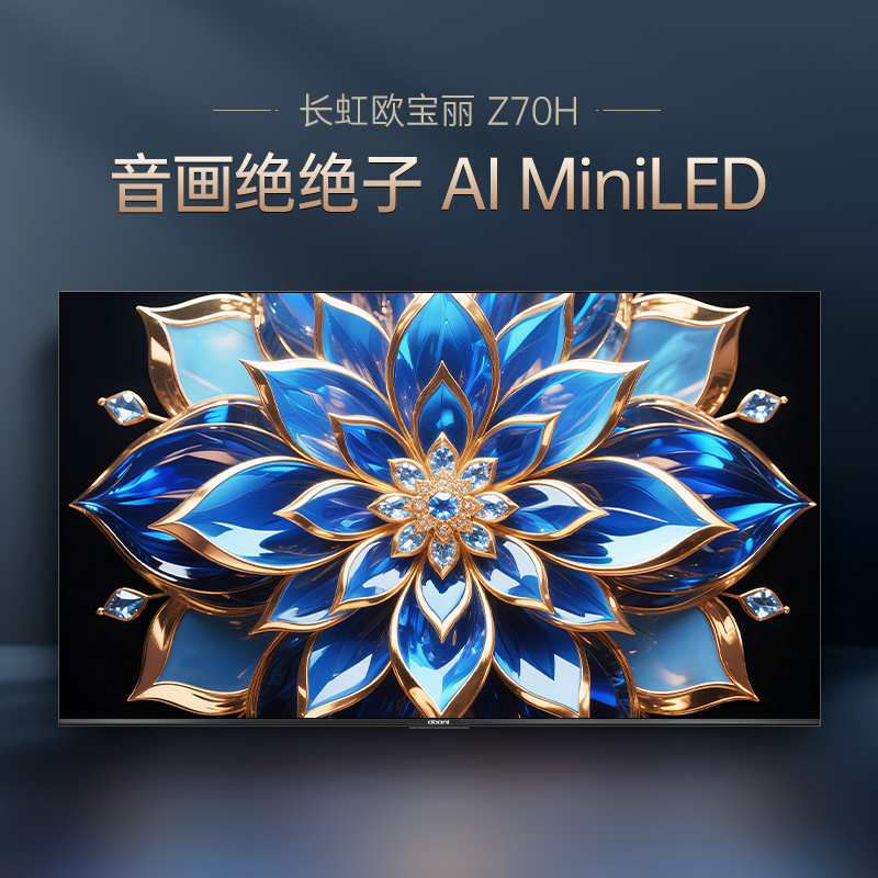 长虹欧宝丽55Z70H 内置分舱回音壁电视 双驱16晶MiniLED 云帆AI影像4K超高清平板液晶电视政府补贴