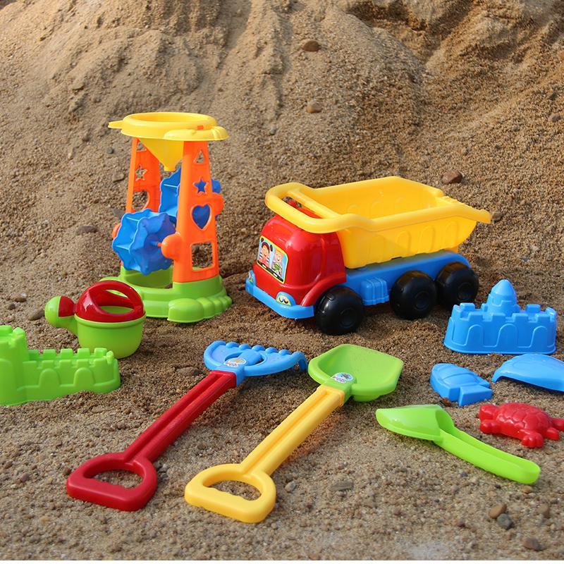 儿童沙滩玩具套装宝宝戏水玩沙子决明子沙漏玩沙挖沙大号铲子工具