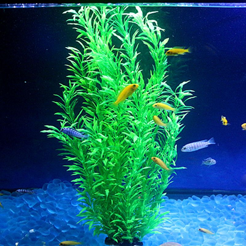 鱼缸水草装饰仿真水草水族草造景草装饰柔软水草塑料水草绿色小号海带