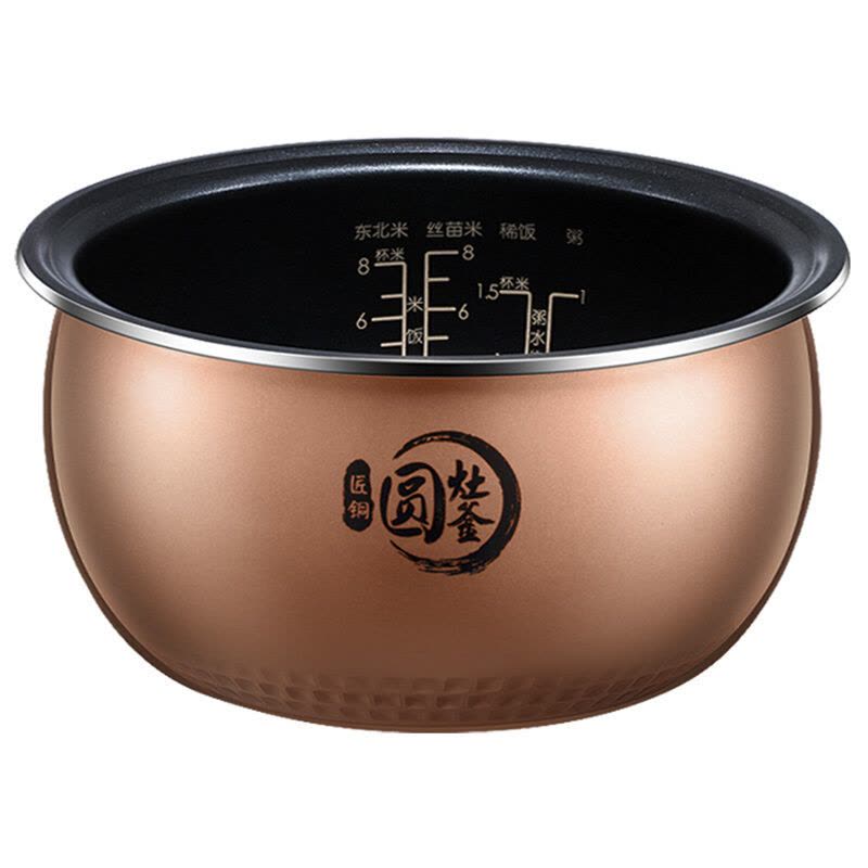 美的MB-FB40Easy501电饭煲 4L匠铜圆灶釜 底盘加热 预约功能 涡轮排气 不粘涂层内胆图片