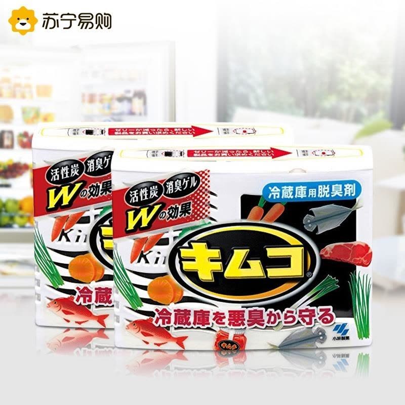 小林制药冰箱除味剂活性炭啫喱冷藏室用除味盒2盒装日本进口图片