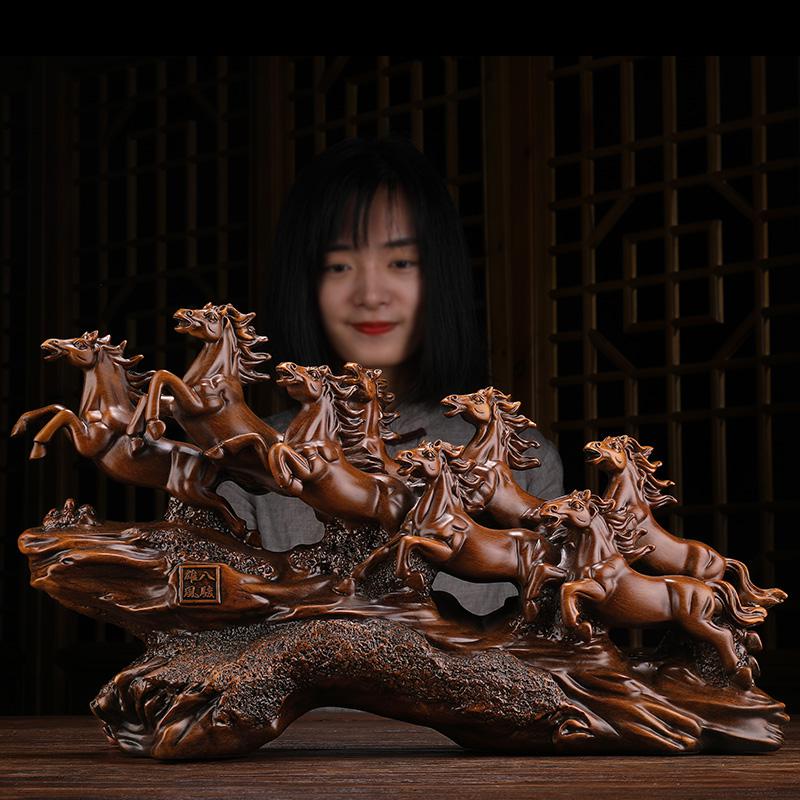 美帮汇马摆件马到成功生肖马工艺品办公室桌酒柜电视柜装饰礼品高清大图