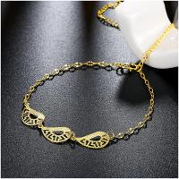 A050-A Women 18K yellow gold anklet jewelry 镀黄金色女脚链潮