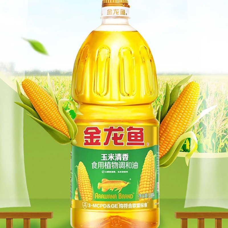 金龙鱼玉米清香型食用植物调和油1.8L高清大图