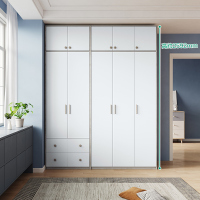 全友家居衣柜北欧风感应卧室衣橱大小户型 多功能组合衣柜