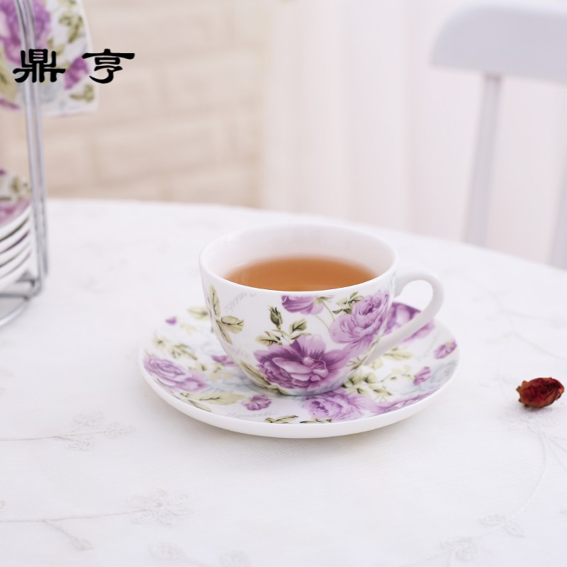 鼎亨花茶壶玻璃耐热水果茶壶套装陶瓷下午茶茶具家用简约耐高温茶