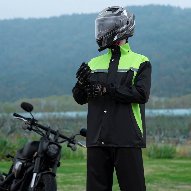 正雨骑行雨衣摩托车电瓶车防暴雨多场景应用雨衣新款时尚出行雨衣9063高清大图