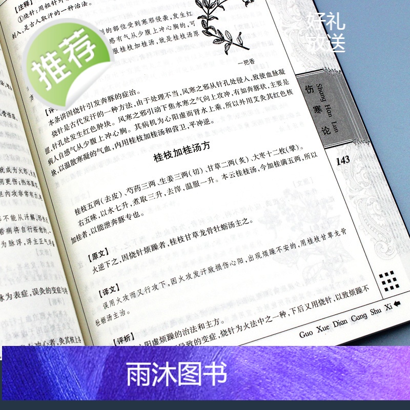 伤寒论 张仲景 正版 古代医学经典 图文国学典藏版伤寒论讲义校注 外感热病治疗规律伤寒杂病论张仲景倪海厦中医医学书籍高清大图