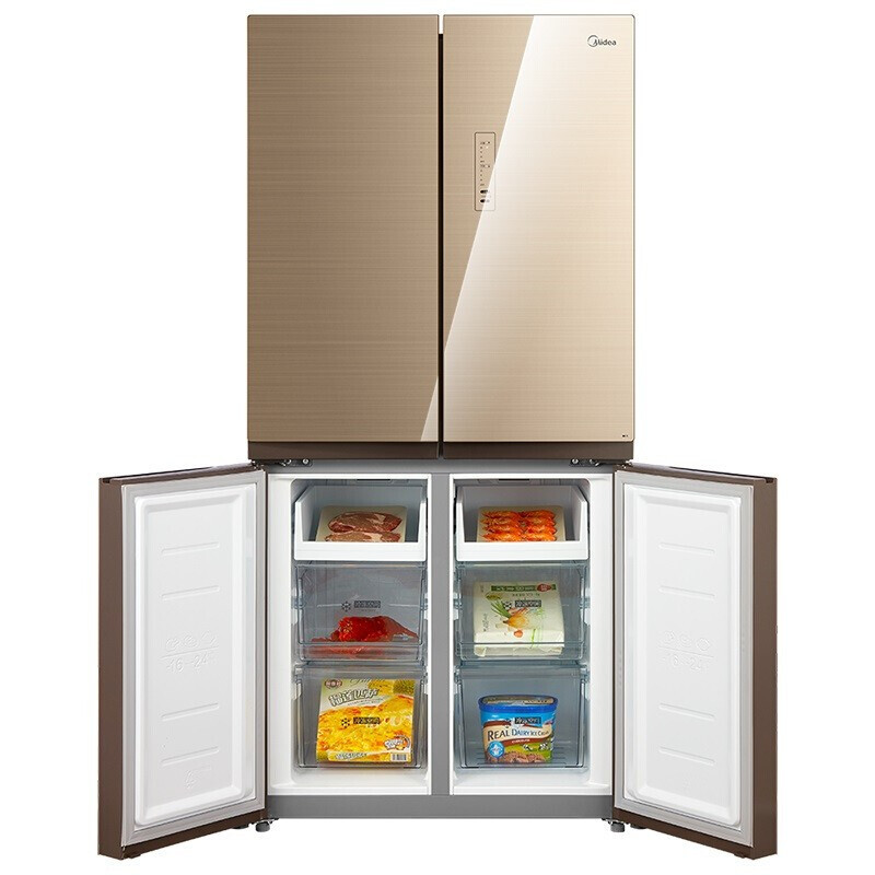 美的(Midea) 十字对开门冰箱冰箱 BCD-456WGM 456升