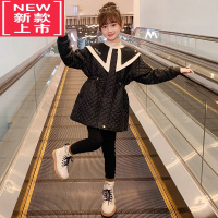 可莉允2022新款洋气女童加厚外套冬装儿童棉衣加绒棉服中大童女孩羽绒棉