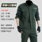 军绿棉电焊服耐磨防烫工作服套装男士建筑工地汽修工装劳保制服