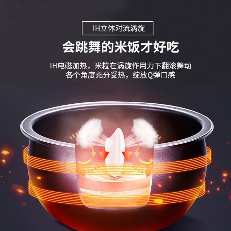 九阳(Joyoung)IH电饭煲 1200W电饭锅智能预约多功能4L大容量3-5-8人F-40TD01高清大图