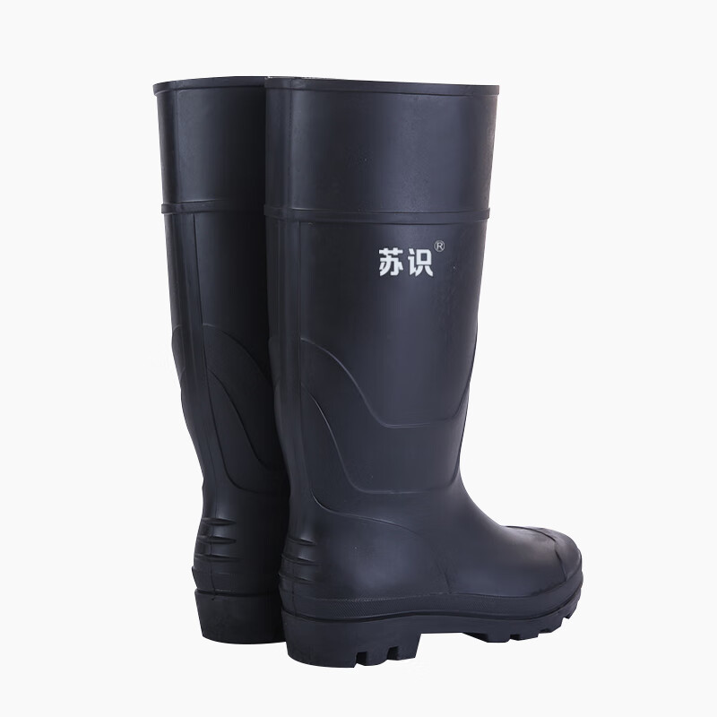 苏识 SS-3947 PVC 均码高筒雨鞋(计价单位:双)黑色
